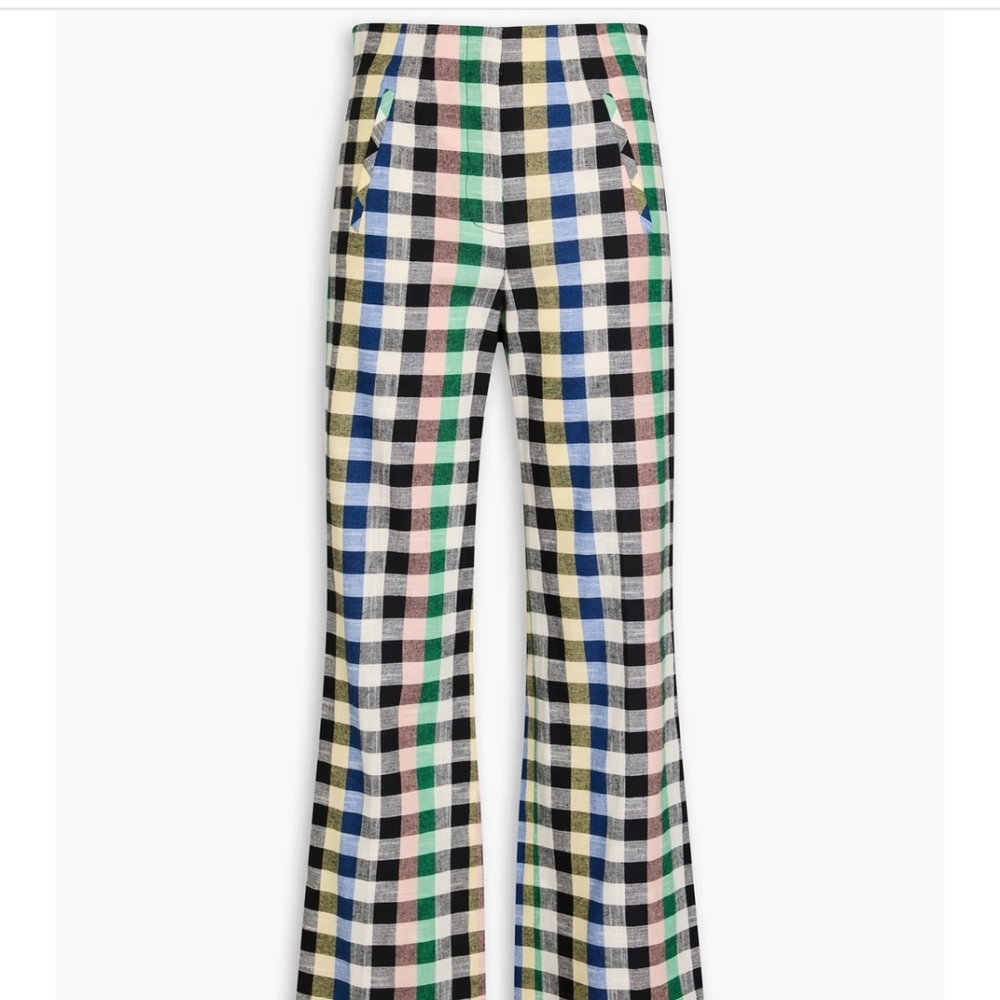 Veronica Beard Jude Checkered Pants